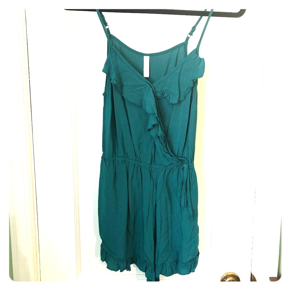 Xhilaration teal romper